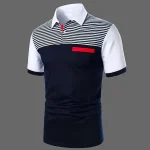 Men's Button Up Polos Polo Shirt Casual Holiday Lapel Short Sleeve Fashion Basic Color Block Classic Summer Regular Fit White Yellow Burgundy Dark Navy Blue Button Up Polos